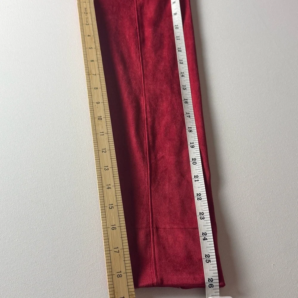 Erin‎ London Laser Cut Faux Suede Open Front Jacket – Red | Size 8, faux suede - Picture 9 of 9